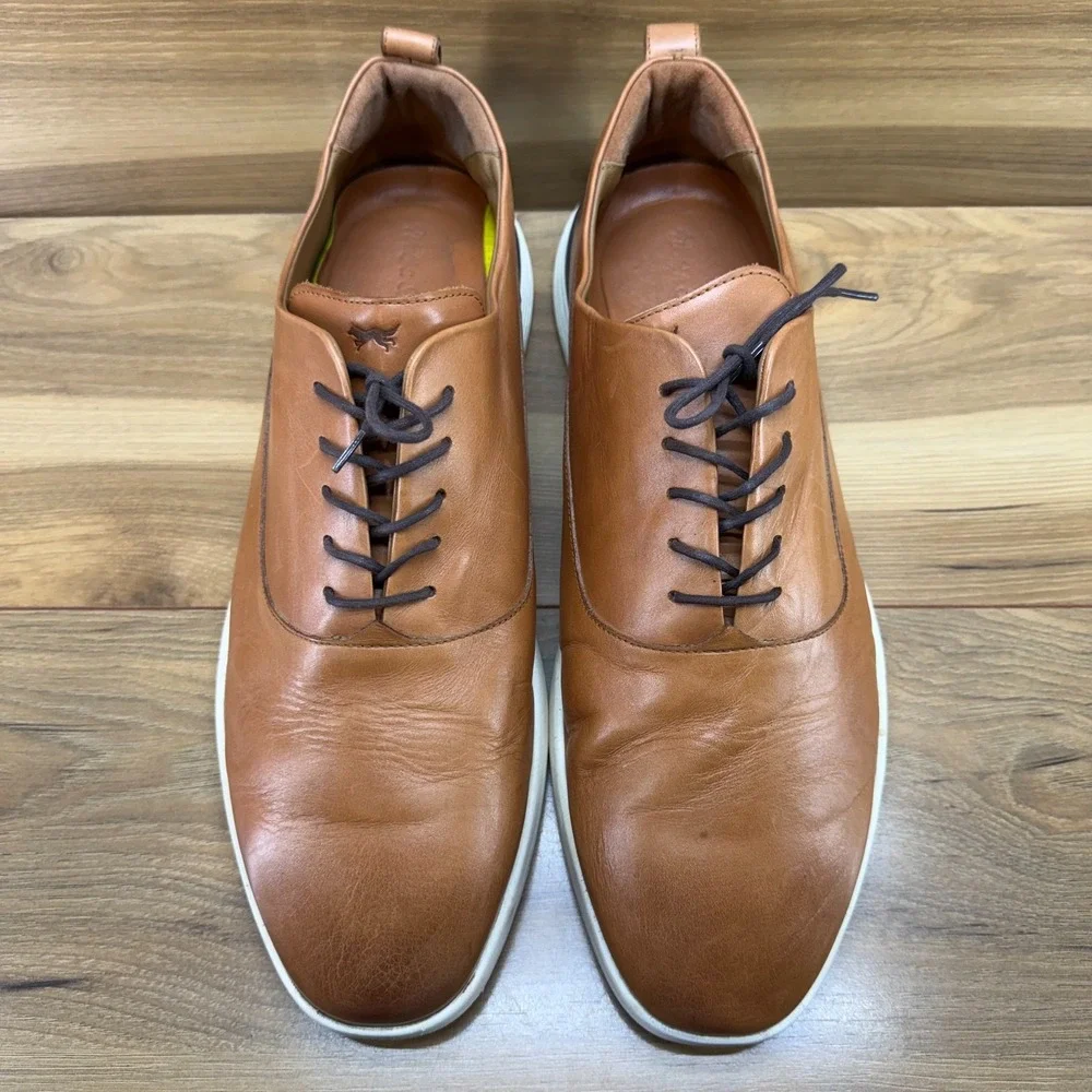 Wolf & Shepherd Crossover Derby Elite Oxfords Mens 14 Honey Soft Leather Lace-up